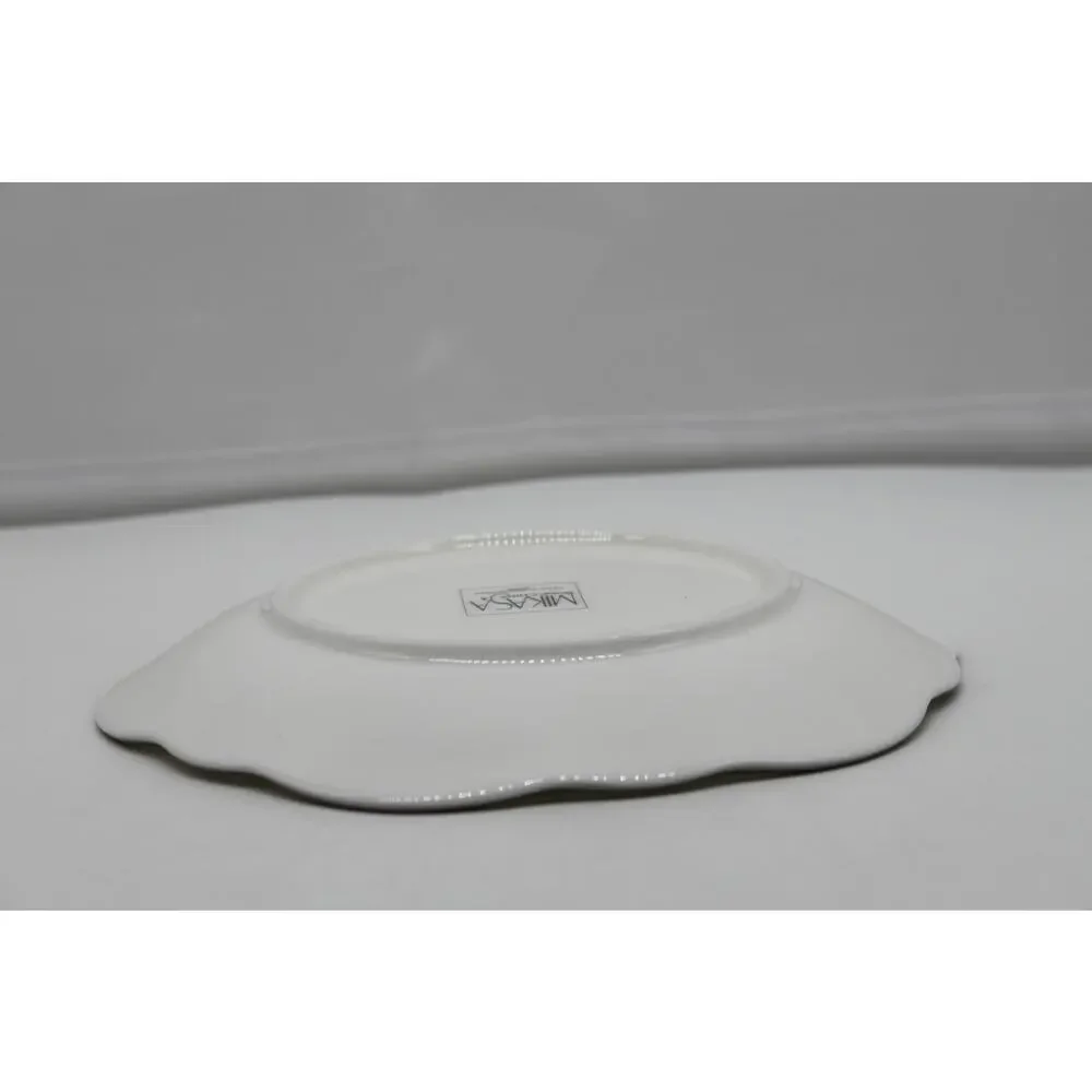 NWT Mikasa Bone Fine China Platinum‎ Halo Wellington Canape 5.5
